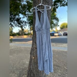 Delirious Grey Halter Midi Dress